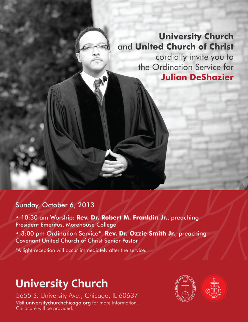Join us for Pastor Julian's Ordination.