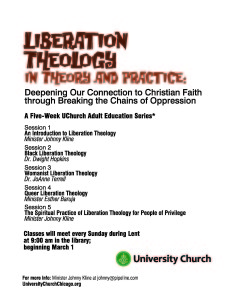Flyer liberation theology series